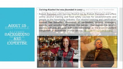 Responsible Alcohol Service Training