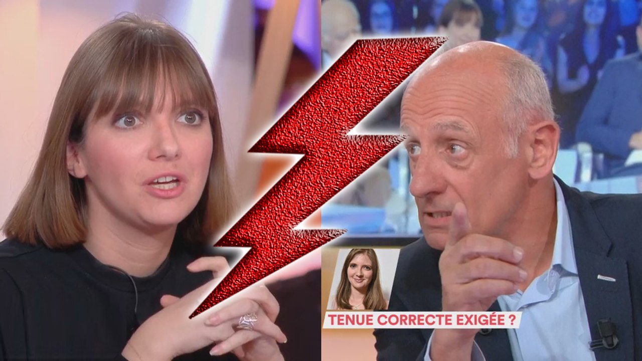 Jean-Michel Aphatie critique la tenue sexy d'Aurore Bergé (F5, 26/02/18, 19h45)