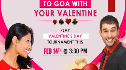 Play Valentines Day Tournament and Win Prize pool of Rs 2 Lakhs