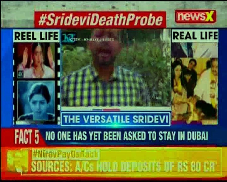Dubai public prosecution probing Sridevi's death