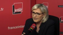 Marine Le Pen au micro de Marc Fauvelle