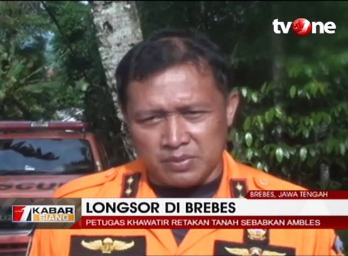 Pencarian Korban Longsor Brebes Terkendala Cuaca