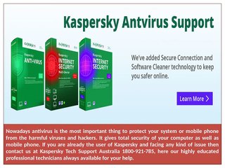 Kaspersky Technical Support Australia: 1800-921-785