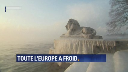 La glace et le froid livrent des images étonnantes partout en Europe