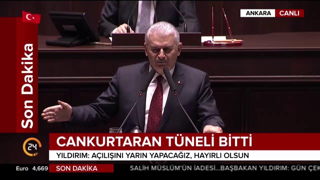 Cankurtaran Tüneli bitti. Açılışı yarın yapacağız. Hayırlı olsun