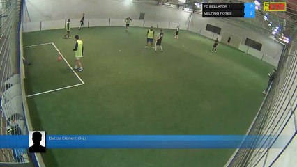But de Clément (3-2) - FC BELLATOR 1  Vs MELTING POTES - 26/02/18 20:00 - LIGUE 2