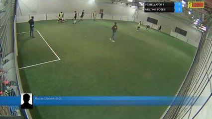 But de Clément (5-3) - FC BELLATOR 1  Vs MELTING POTES - 26/02/18 20:00 - LIGUE 2