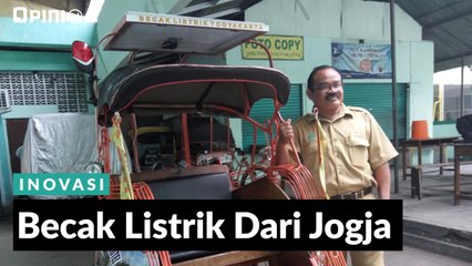 #1 MENIT | Becak Listrik Dari Jogja