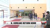 North Korea's high-level delegation returns home on Tuesday