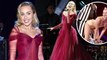 Miley Cyrus dons ruby red princess gown while performing with Elton John five years after THAT twerking act...and Twitter goes wild.