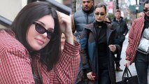 The big cover up! Bella Hadid and Kendall Jenner wrap warm in puffy winter jackets for a day of retail therapy in New York City.