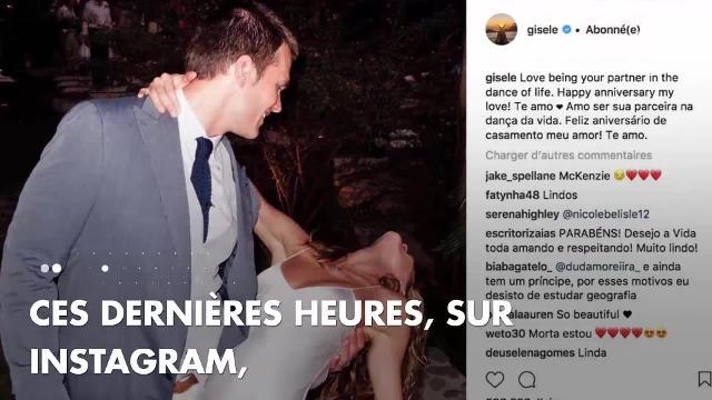 PHOTOS. Gisele Bündchen célèbre ses 9 ans de mariage sur Instagram