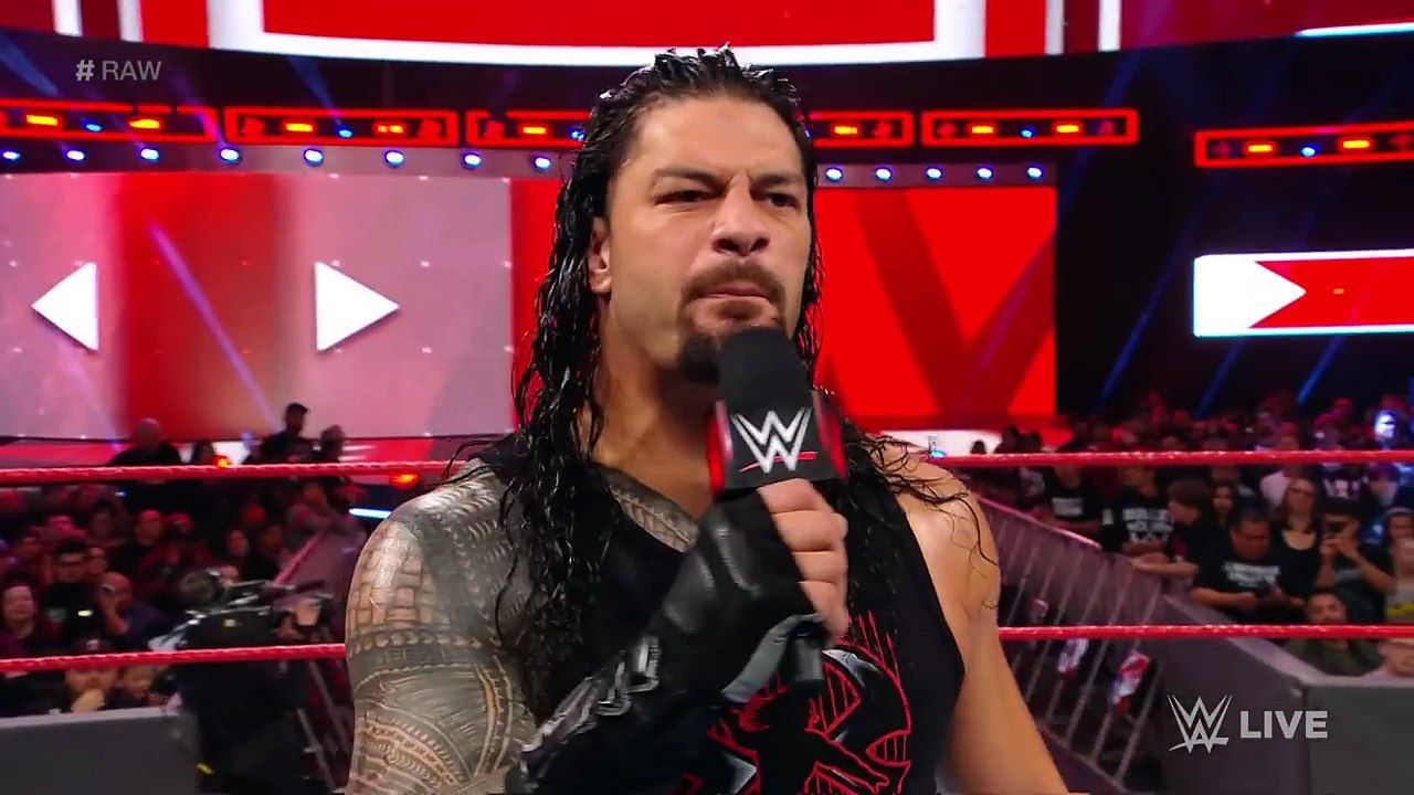Roman Reigns lays into absent, “entitled” Brock Lesnar: Raw, Feb. 26, 2018