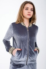 Женский велюровый спортивный костюм