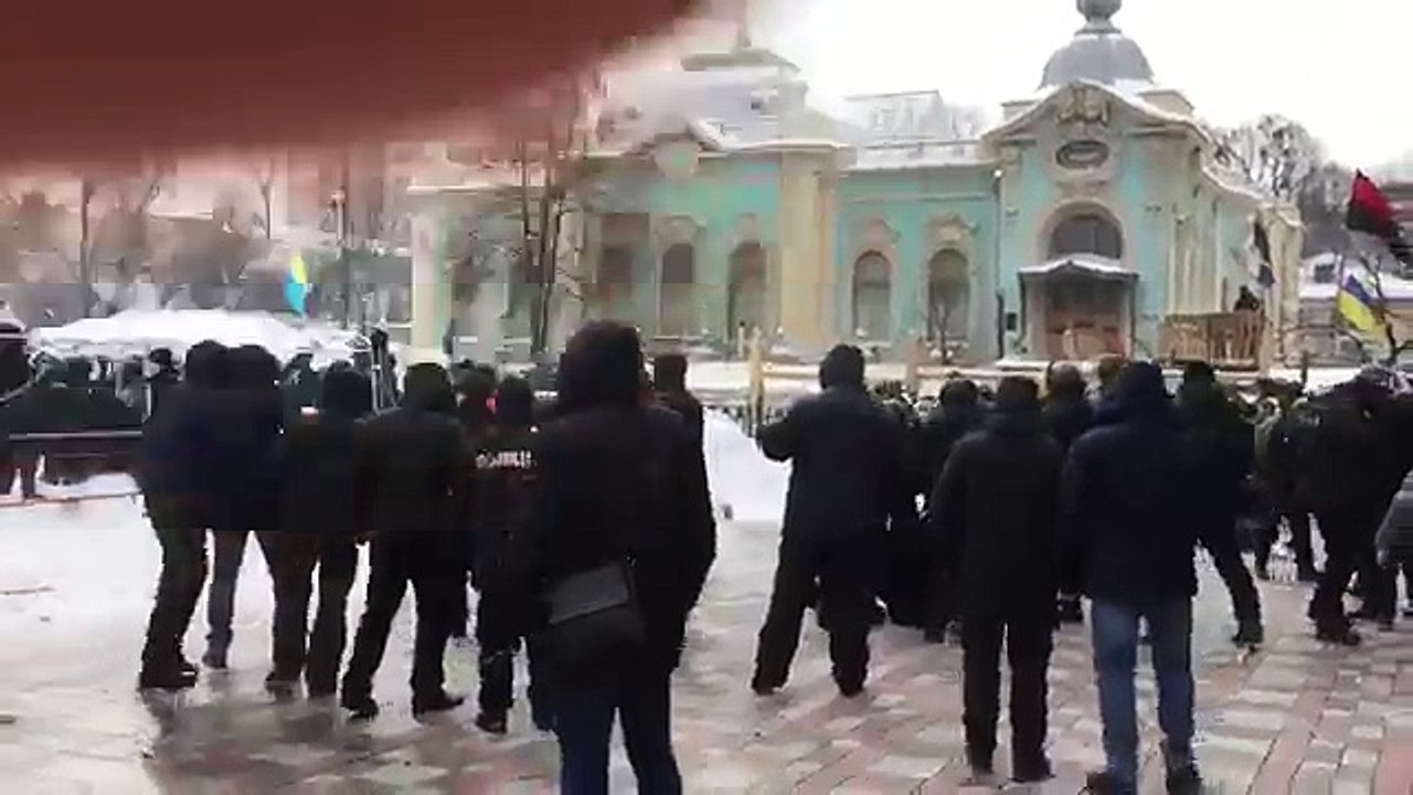 "Розформований" Беркут  б'є затриманого під Радою.