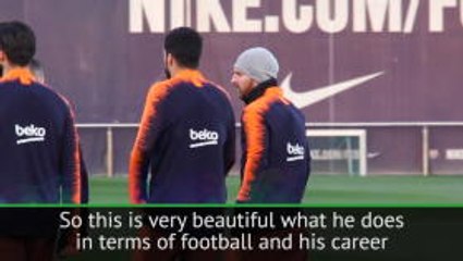 What Messi does on the pitch is 'beautiful' - Figo