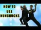 how to use nunchucks like bruce lee