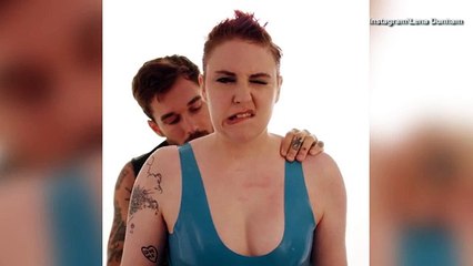 Lena Dunham puts the 'love' into her 'tattoo' for love magazine