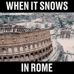 Snowy Rome is an ancient winter wonderland ❄️Oliver Astrologo