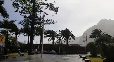 La borrasca Emma comienza a dejar fuertes vientos en la costa palmera