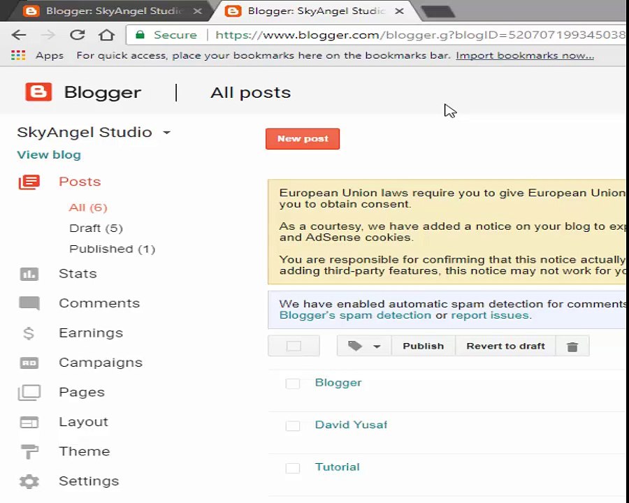Add Hyperlink in New Blogger Post Urdu Hindi David
