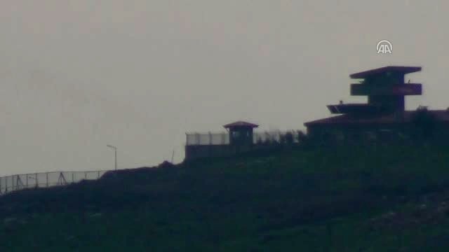 Afrin'deki Terör Mevzileri, Obüs Topları ve Çoklu Roketatarlarla Vuruluyor