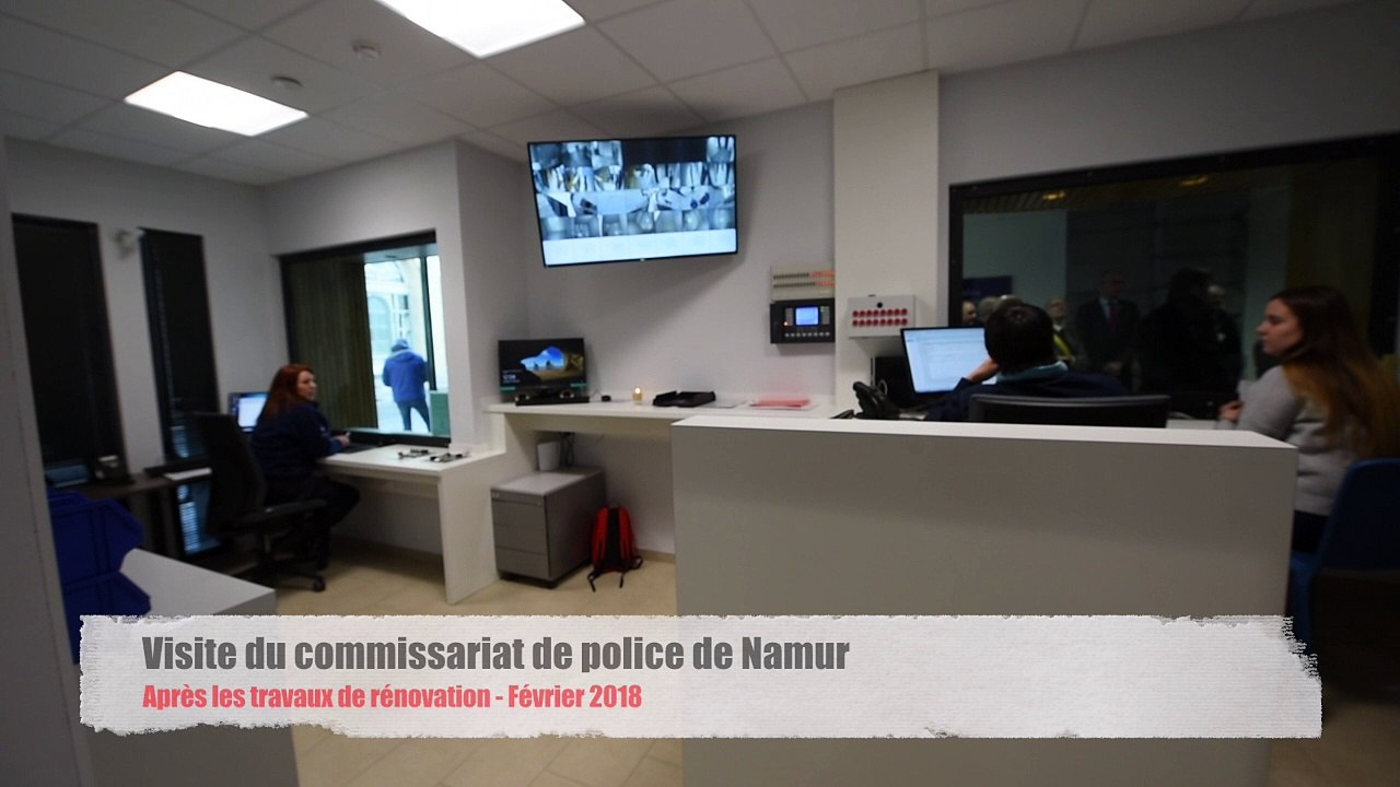 Visite du commissariat de police de Namur, après rénovation.