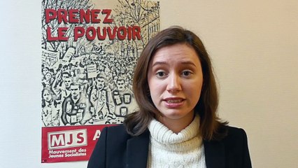 Roxane Lundy apporte le soutien des Jeunes Socialistes Français.e.s à leurs camarades Allemands des JUSOS dans leur campagne pour refuser une nouvelle grande coalition.