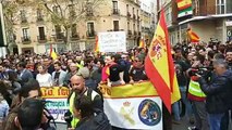Manifestación ayer de policías y guardias civiles en Córdoba por la equiparación salarial