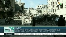 Ventajas para empresas rusas que participen en reconstrucción siria
