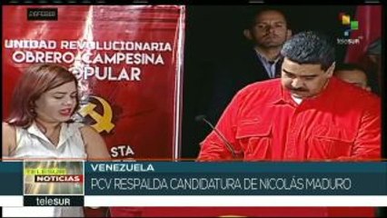Partido Comunista de Venezuela respalda candidatura de Maduro