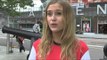 The Norwegian girl who wore an Arsenal shirt at Spurs v Tromso
