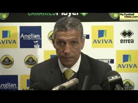 Chris Hughton: Booing from Norwich fans 'disappointing'
