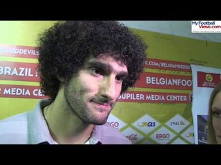 Marouane Fellaini pre Belgium v Argentina