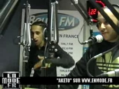 Aketo ( SNIPER ) FREESTYLE SUR BEUR FM AVEC DJ MOH'H & DJ FA