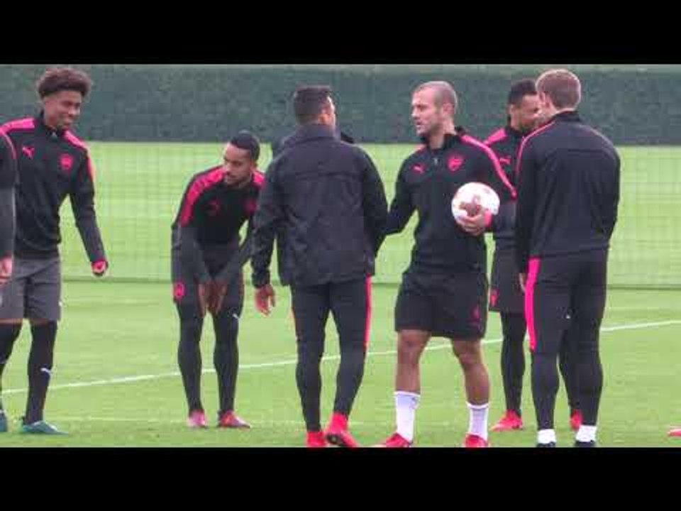 Arsenal train ahead of Red Star clash