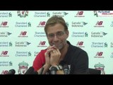 Hilarious -  Klopp clips mic and apologises to reporter