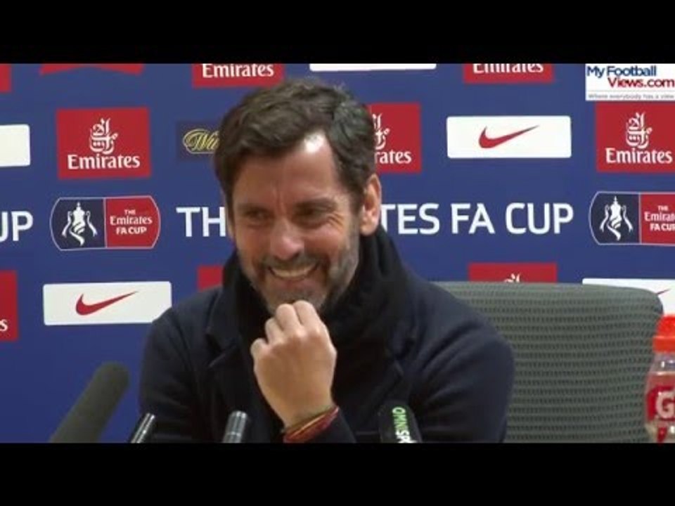 Quique: 'Amazing win, shame about the music!'
