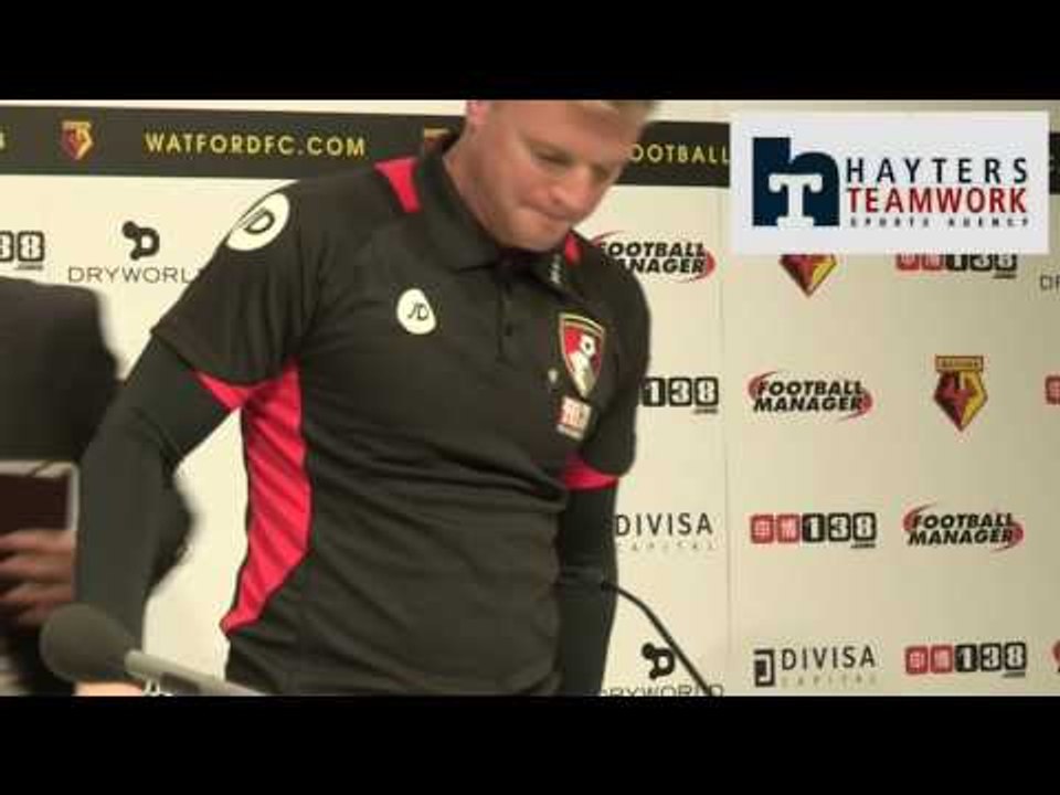 Howe destroys Watford seat in press room