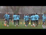 Behind the scenes as Chelsea train ahead of Barcelona