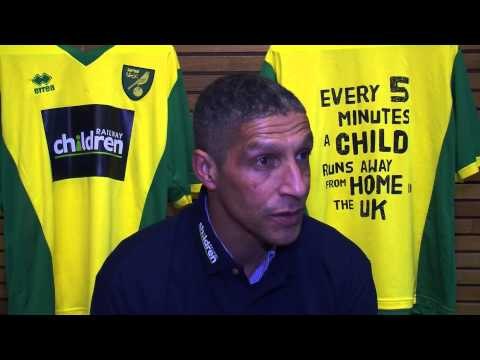 Norwich City manager Chris Hughton supports Railway Children outreach project