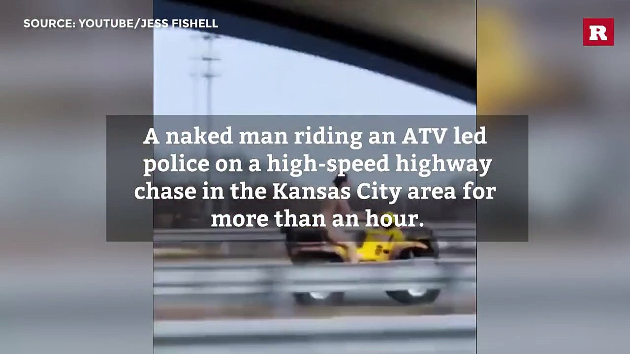 Naked man on ATV terrorizes highway | Rare Humor