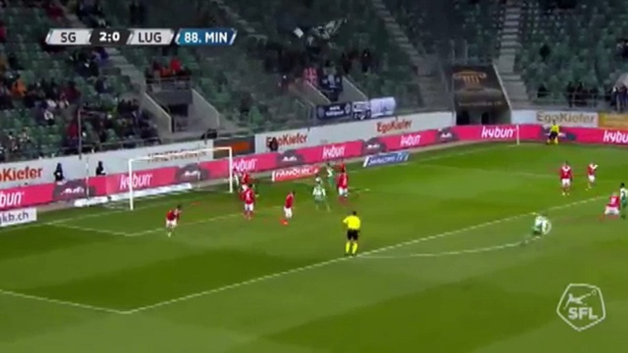 Sankt Gallen 3:0 Lugano (Switzerland. Super League 25 February)