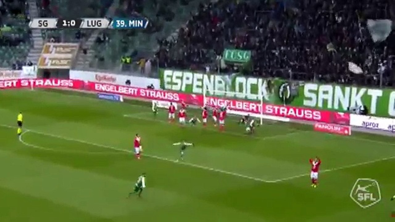 Sankt Gallen 1:0 Lugano (Switzerland. Super League 25 February)