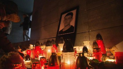 Vigil held for slain Slovak journalist