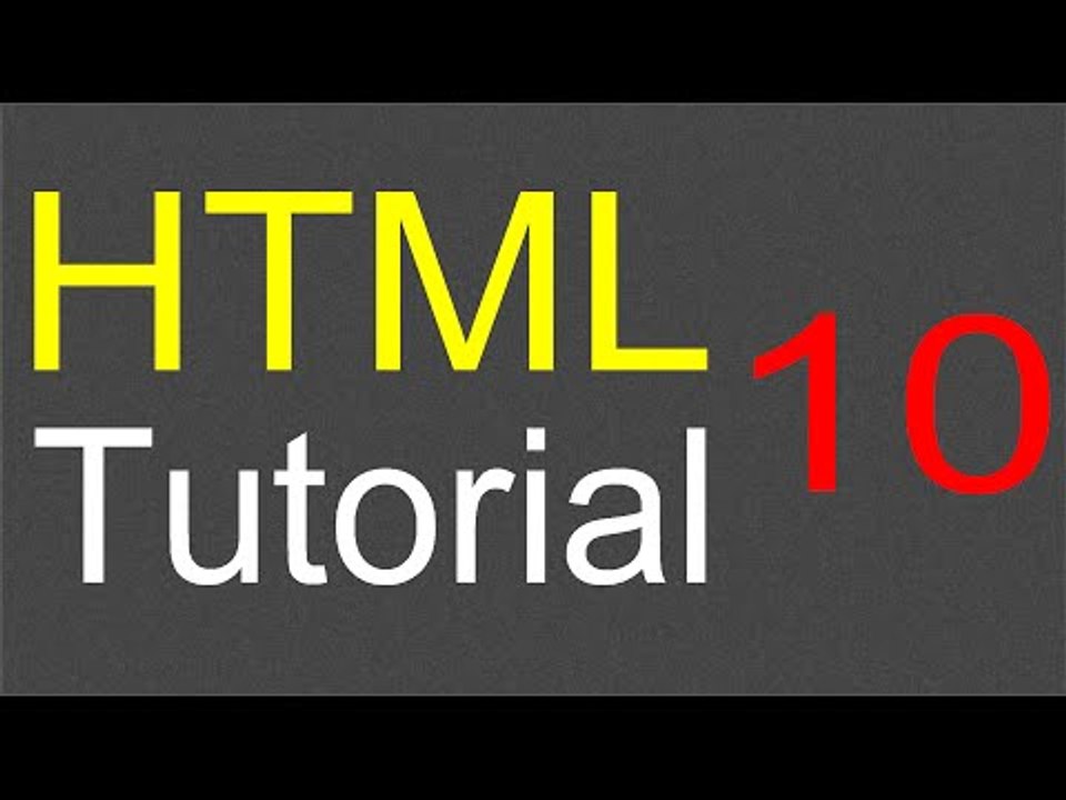 HTML Tutorial for Beginners - 10 - One-line text box