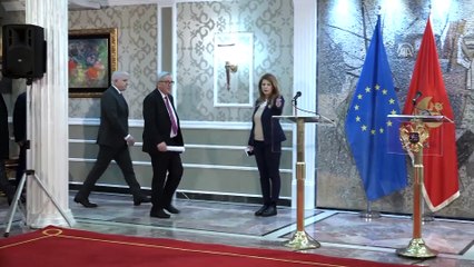 AB Komisyonu Başkanı Juncker Karadağ'da - PODGORİCA