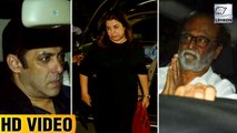 Celebs Visit Sridevi's Residence At Midnight | Salman Khan | Farah Khan