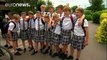 Skirting the issue: schoolboys attend class in skirts during heatwave