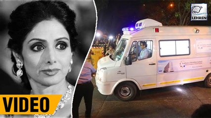 Sridevi's Mortal Remains Taken To Her Residency In Ambulance